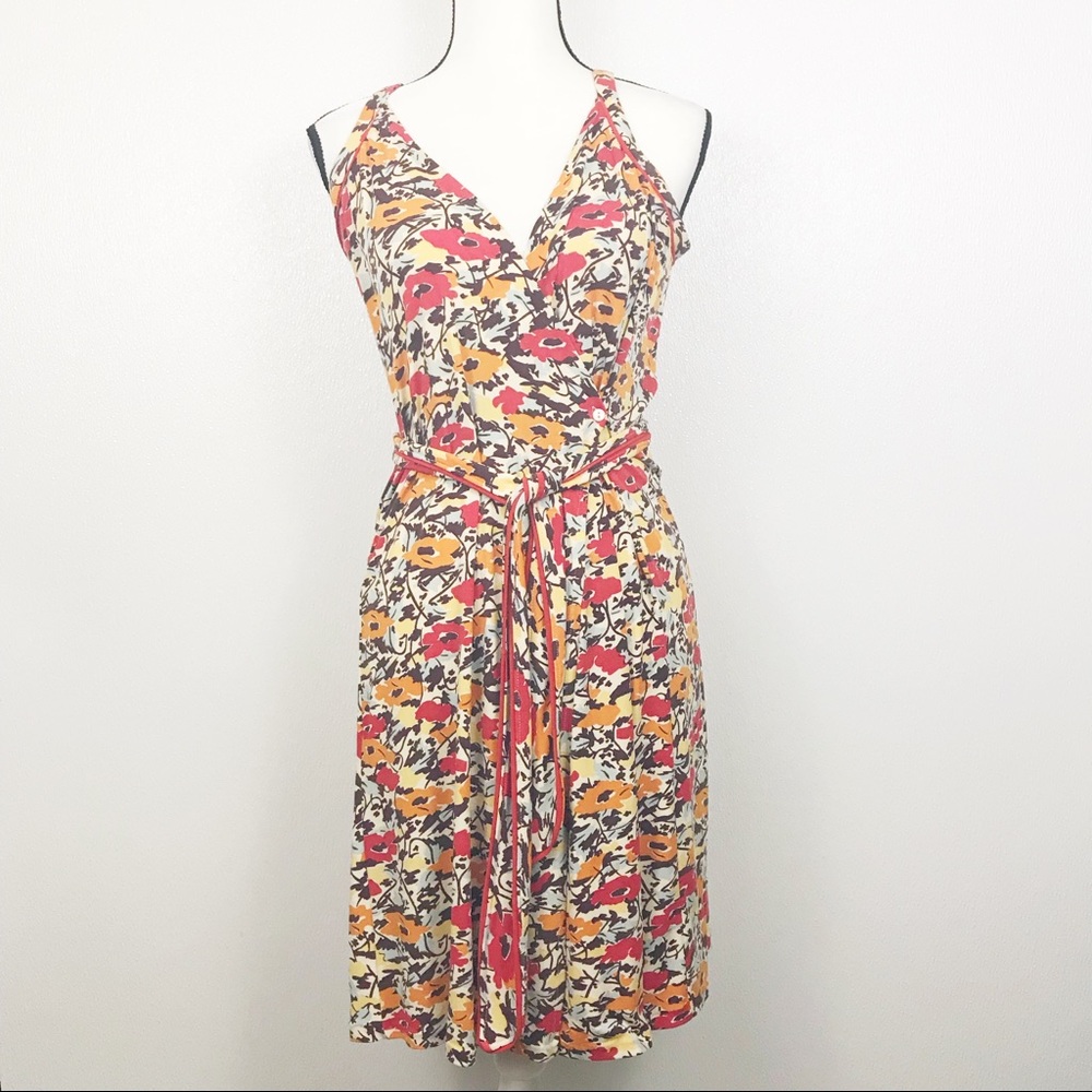 DKNY City Wrap Belted Dress